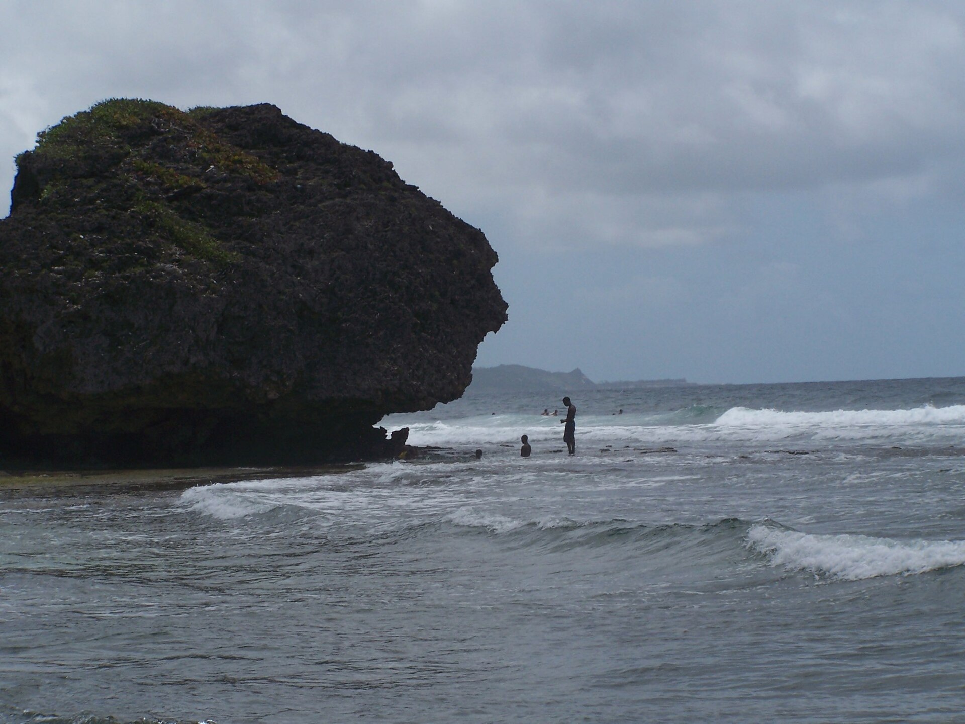 Bathsheba beach on the Atlantic coast of Barbados